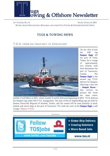 Tugs & towing news - Towingline.com