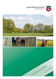 Jahresbericht 2008 - Landvolkkreisverband Hannover eV
