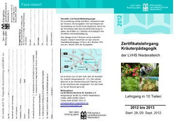 Download Kräuterpädagogenausbildung 2 - LVHS Niederalteich