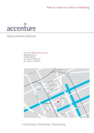 How to reach our office in Hamburg - Accenture