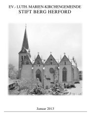 Gemeindebrief Januar 2013 - Marienkirche Herford