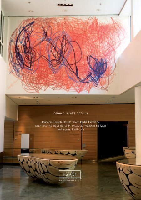 KUNST IM GRAND HYATT BERLIN - Hyatt Hotels and Resorts