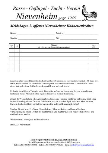 Meldebogen