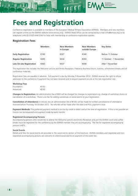 Download Conference Brochure - EMWA