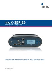 imc C-SERIES (PDF) - imc Meßsysteme GmbH