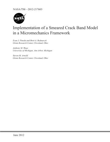 Implementation of a Smeared Crack Band Model in a Micromechanics Framework