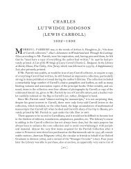 charles lutwidge dodgson (lewis carroll) 1832 –1898 - Princeton ...