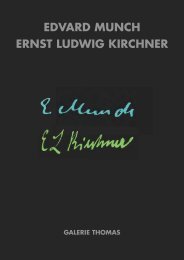 EDVARD MUNCH ERNST LUDWIG KIRCHNER - Galerie Thomas