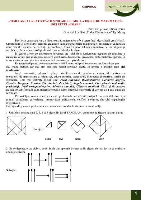 ISSN 2069 – 7961 ISSN-L = 2069 - Concursurile Comper