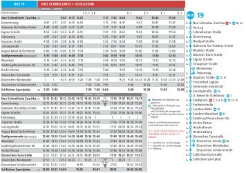 Bus 19 Neu schmellwitz > schlichow Neu Schmellw. Zuschka t 4 b ...