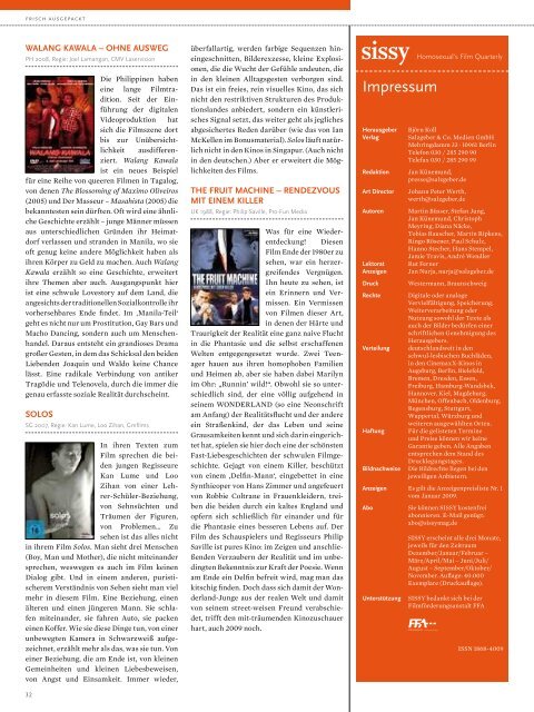 Homosexual's Film Quarterly - Sissy