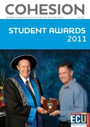 COHESION May 2012 Student Awards Supplement - Edith Cowan ...