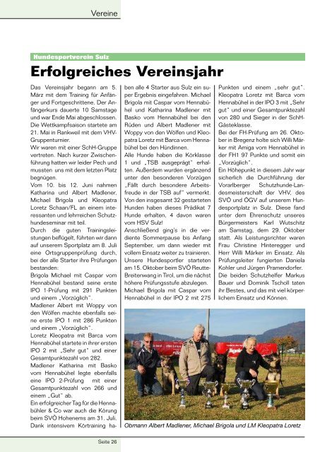 Gemeindezeitung 3/11 - Gemeinde Sulz