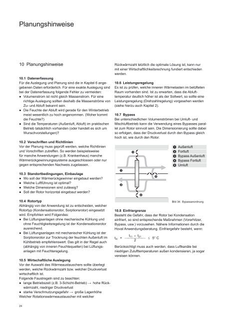 Rotationswärmeaustauscher Planungshandbuch ... - Hoval Herzog AG