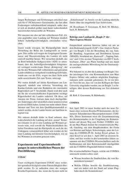 MPAe T1ex127-.45ex51275atigkeitsbericht 2002/2003 - Max-Planck ...
