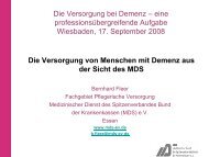 Bernhard Fleer: Versorgung aus Sicht des MDS - Forum Demenz ...