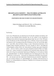 regionalflughäfen – traum oder alptraum regionaler wirtschaftspolitik?