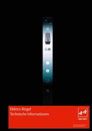 Elektro-Riegel Katalog - Assa Abloy