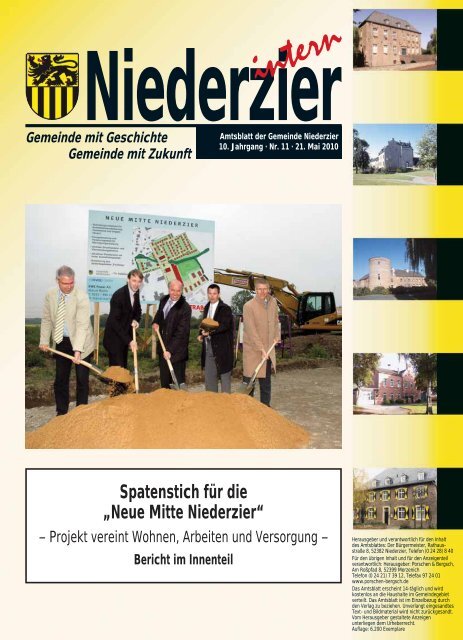 Spatenstich für die „Neue Mitte Niederzier“ - Gemeinde Niederzier