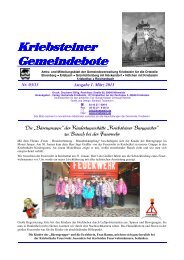 Gemeindebote Ausgabe 1. März 2013 - Gemeinde Kriebstein