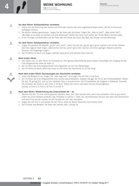 Schritte Plus Neu B1 1 Schritte plus 1 Ausgabe Schweiz | Lehrerhandbuch | 978-3 - Hueber