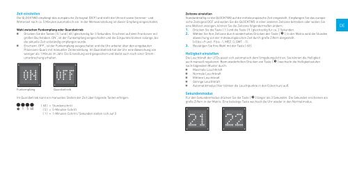 QLOCKTWO Bedienungsanleitung (PDF Dokument) - rieder-uhren.ch