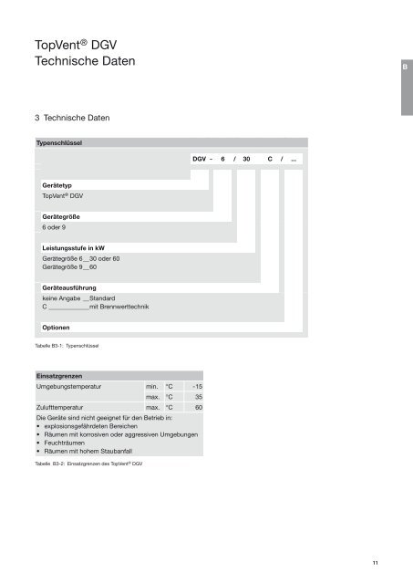 TopVent gas Planungshandbuch - Hoval Herzog AG