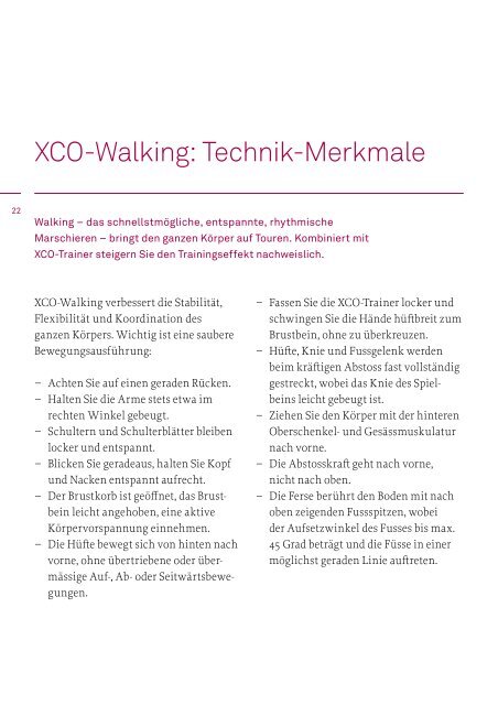 Walking und Running mit XCO - Helsana Versicherungen AG