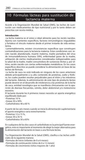 10 Fórmulas lácteas para sustitución de lactancia ... - Salud de Altura