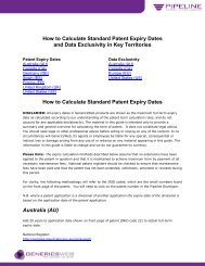 How to Calculate Standard Patent Expiry Dates and ... - GenericsWeb