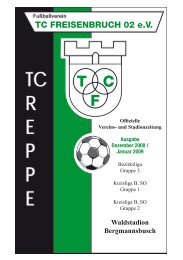 TC FREISENBRUCH 02 e.V. - des TC Freisenbruch 02