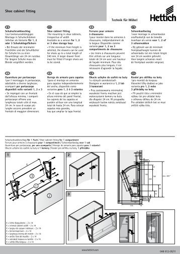 2 1 3 Shoe cabinet fitting - Hettich