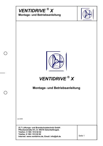 VENTIDRIVE X VENTIDRIVE X - ZLT Lüftungs