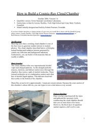 How to Build a Cosmic-Ray Cloud Chamber - QuarkNet - Fermilab