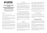 Teilnahmebedingungen für die Staatliche Losbrieflotterie ... - Lotto