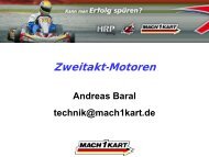 Motoren-Setup - Mach1 Kart