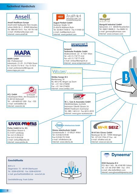 BVH Info-Reihe 1 - Bundesverband Handschutz eV