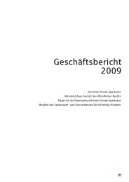 Geschäftsbericht 2009 - Nord-Ostsee Sparkasse