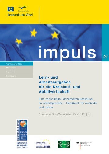 Lern- und Arbeitsaufgaben für die Kreislauf- und Abfallwirtschaft - biat