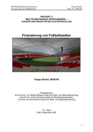 Finanzierung von Fußballstadien - Fachbereich Stadt- und ...