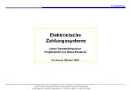 Elektronische Zahlungssysteme - Prof. Dr. Heinz-Michael Winkels