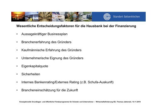 Konzeptionelle Grundlagen und öffentliche Förderprogramme für ...