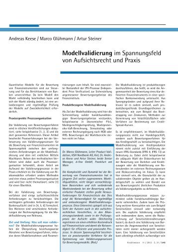 Modellvalidierung im Spannungsfeld von ... - d-fine GmbH