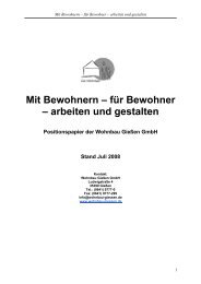 Mit Bewohnern – für Bewohner – arbeiten und gestalten - Wohnbau ...