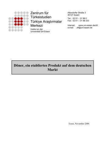 Döner, ein etabliertes Produkt auf dem deutschen Markt