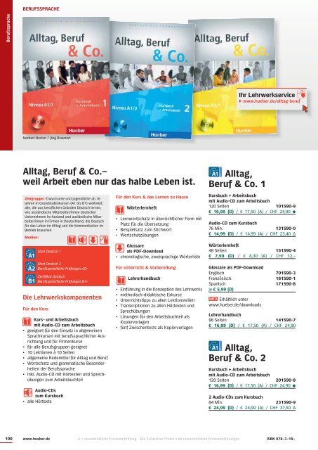 Deutsch als Fremdsprache Programm 2013 - Hueber