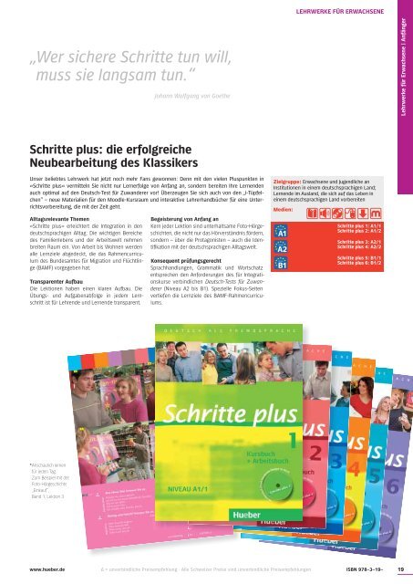 Deutsch als Fremdsprache Programm 2013 - Hueber
