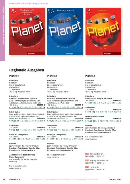 Deutsch als Fremdsprache Programm 2013 - Hueber