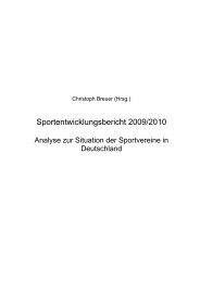 Sportentwicklungsbericht 2009/2010 - Landessportbund Berlin