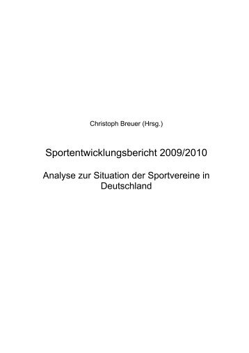 Sportentwicklungsbericht 2009/2010 - Landessportbund Berlin